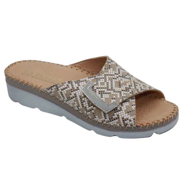 La Plume - Agua Women’s Leather Comfort Slippers