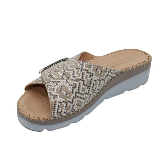 La Plume - Agua Women’s Leather Comfort Slippers