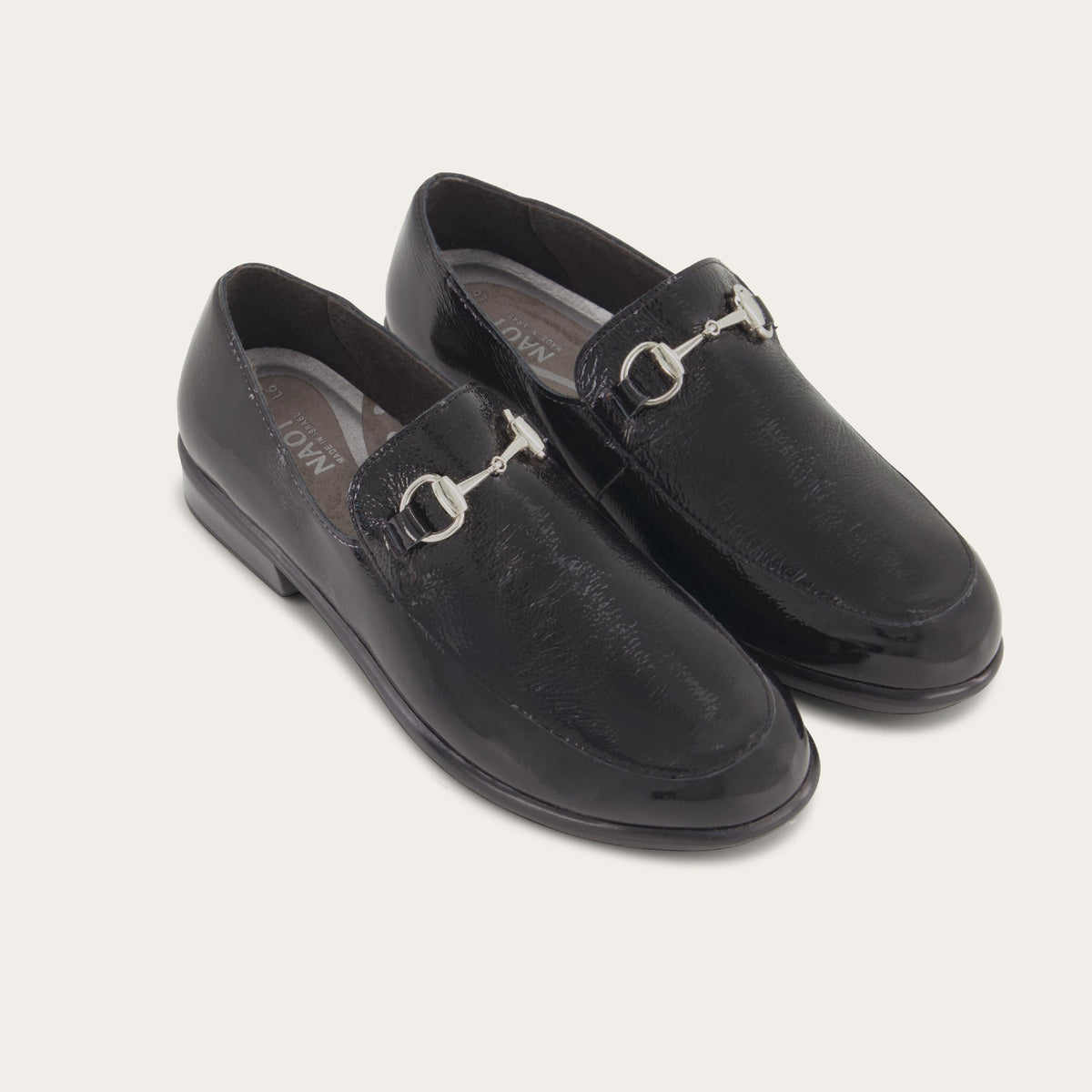 Bentu in Black Crinkle Patent Leather, product view 5