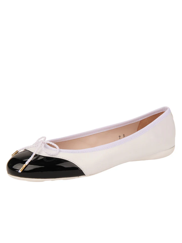 PAUL MAYER - BRAVE - SIZE 10 - PATENT BLACK / NAPPA WHITE