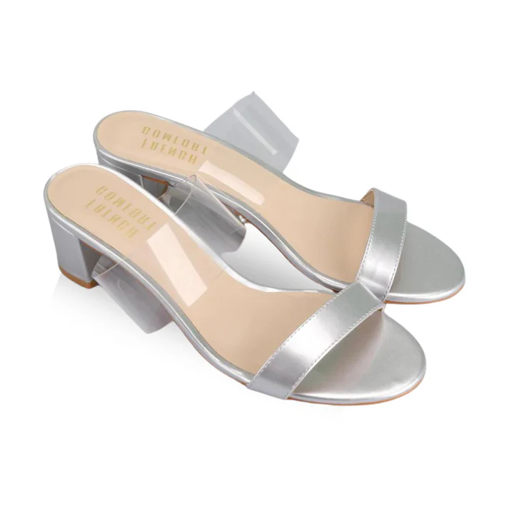 FRENCH COMFORT - DIANE - SIZE 10 - SILVER