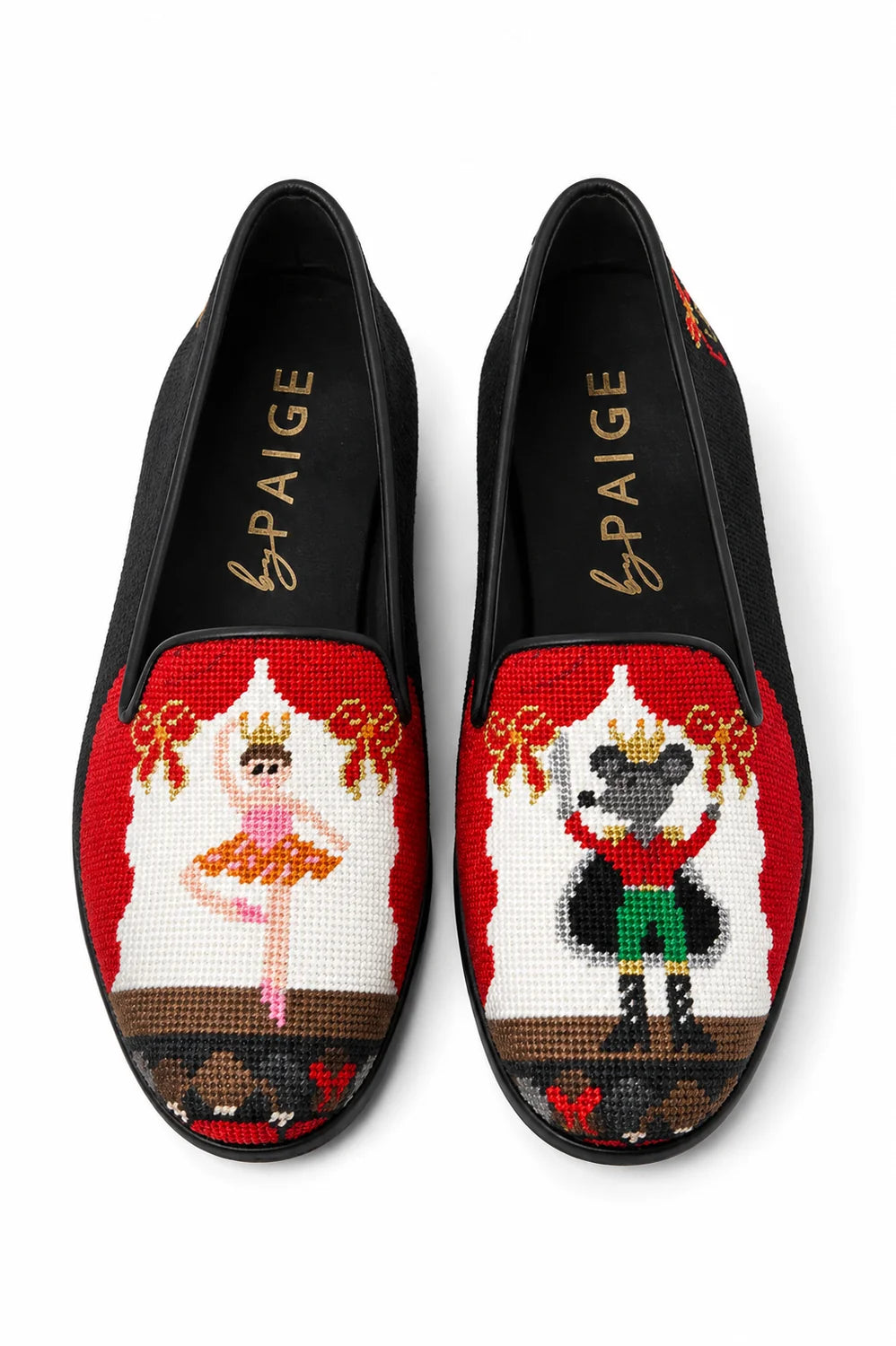 BY PAIGE - NEEDLEPOINT LOAFER NUTCRACKER BALLET