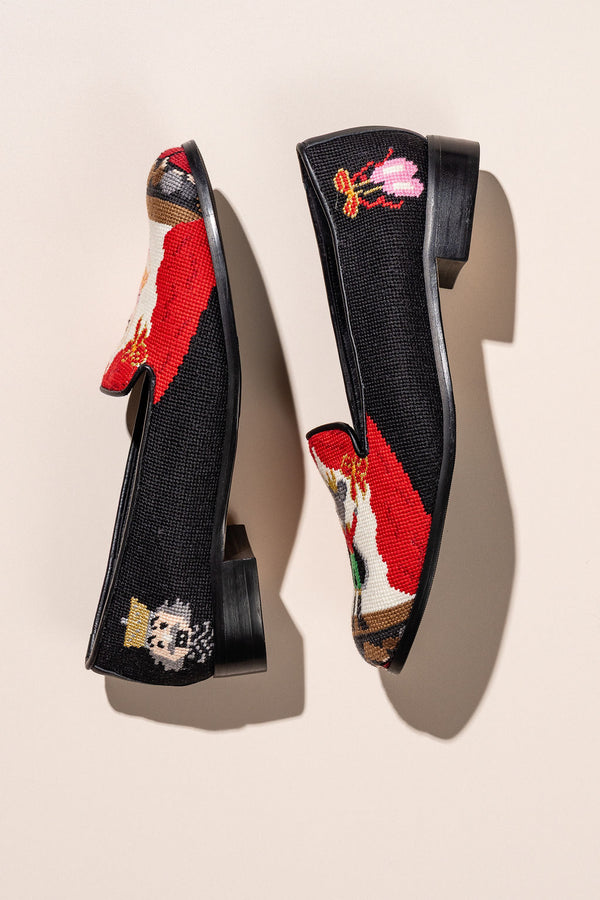 BY PAIGE - NEEDLEPOINT LOAFER NUTCRACKER BALLET
