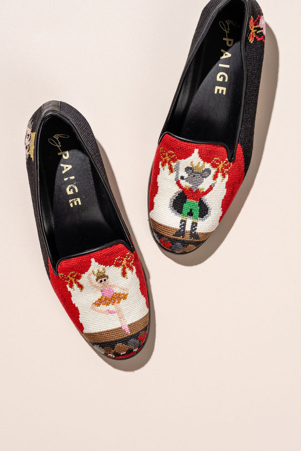 BY PAIGE - NEEDLEPOINT LOAFER NUTCRACKER BALLET