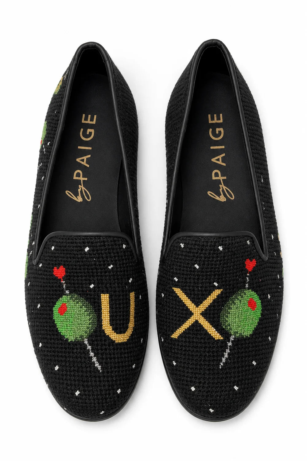 BY PAIGE - NEEDLEPOINT LOAFER OLIVE YOU