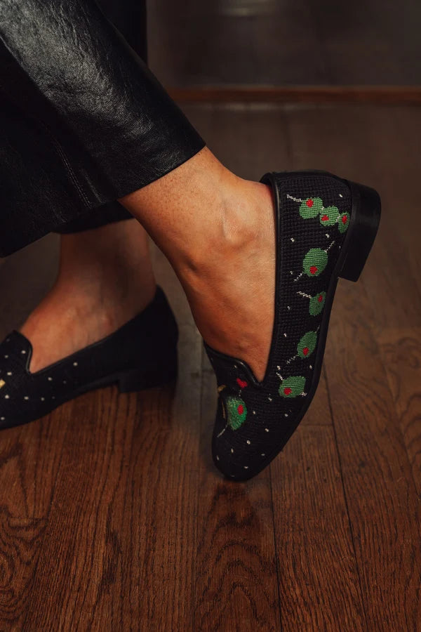 BY PAIGE - NEEDLEPOINT LOAFER OLIVE YOU