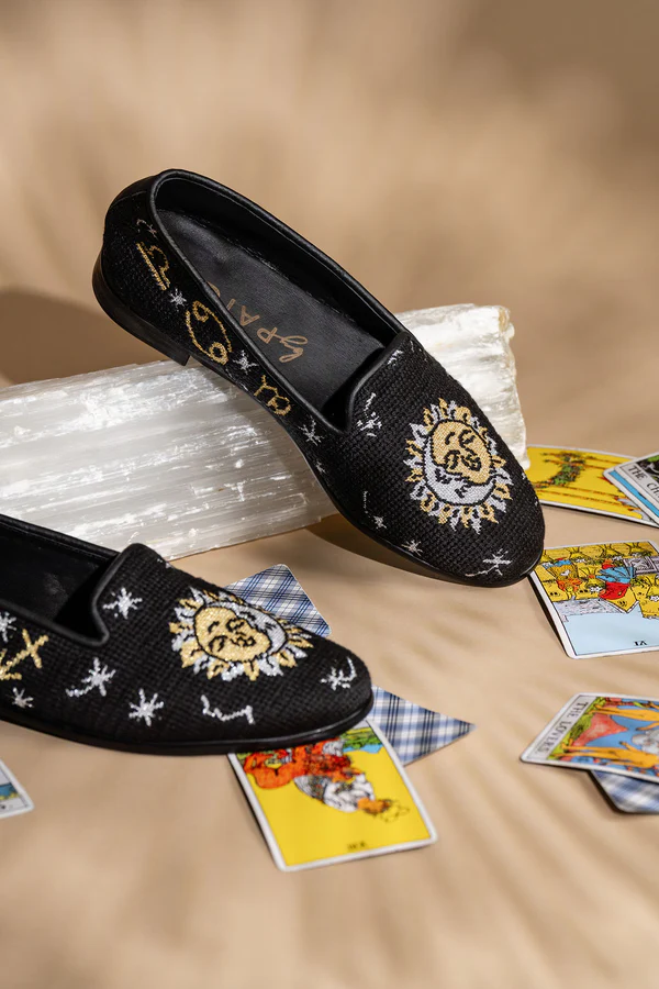 BY PAIGE - NEEDLEPOINT LOAFER IN CELESTIAL ZODIAC