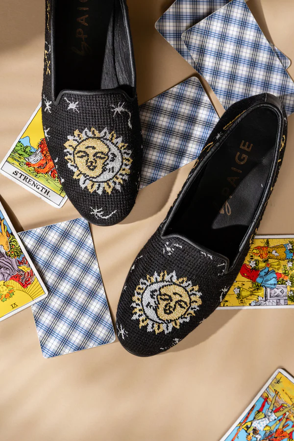 BY PAIGE - NEEDLEPOINT LOAFER IN CELESTIAL ZODIAC