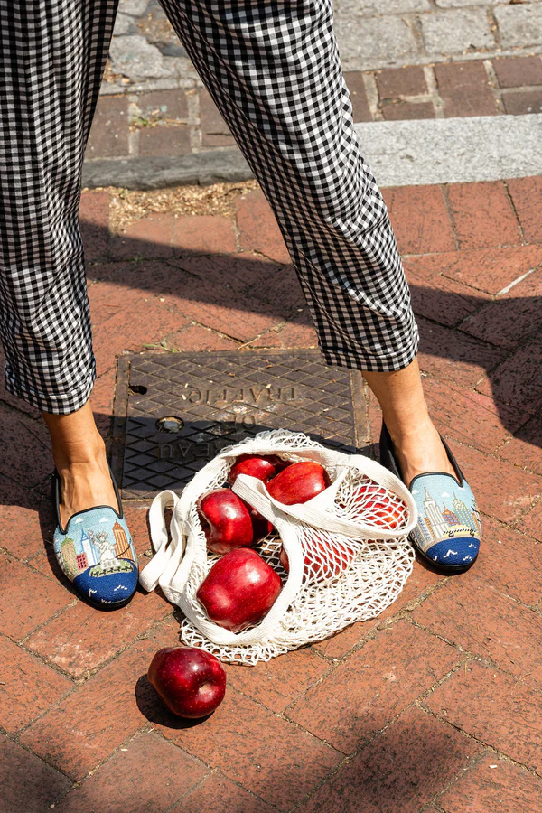 BY PAIGE - NEEDLEPOINT LOAFER IN I LOVE NEW YORK