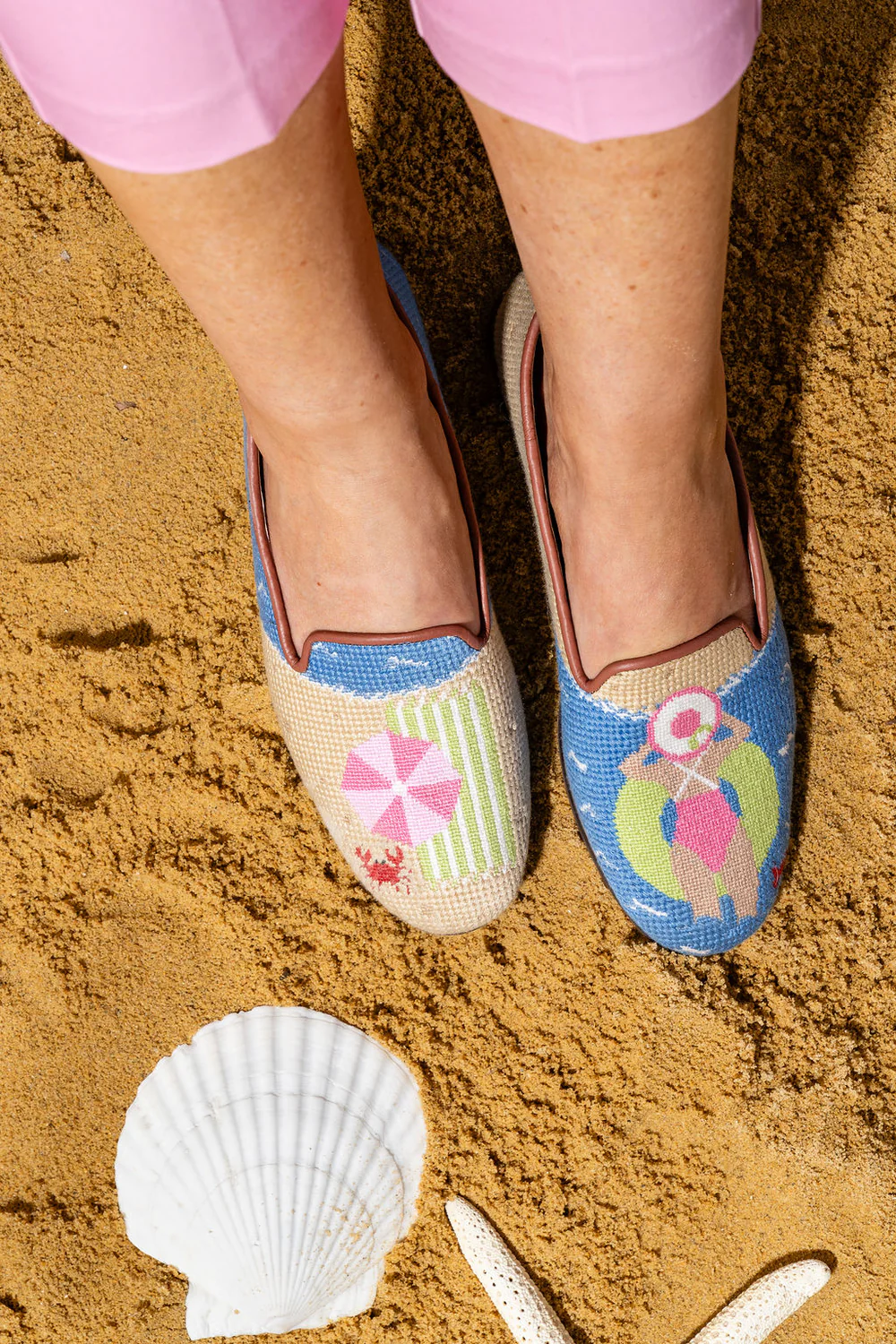 BY PAIGE - NEEDLEPOINT LOAFER IN BEACH DAY