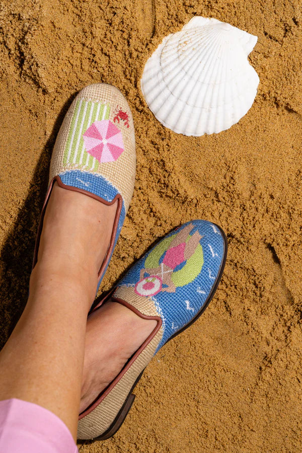 BY PAIGE - NEEDLEPOINT LOAFER IN BEACH DAY