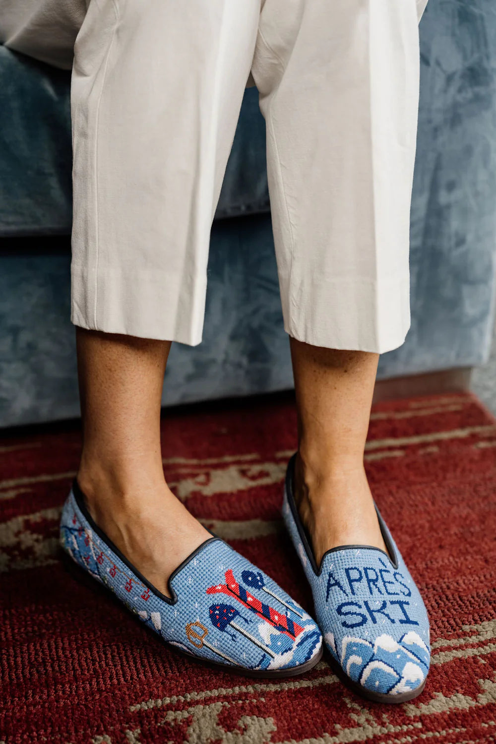 BY PAIGE - NEEDLEPOINT LOAFER IN APRÈS SKI