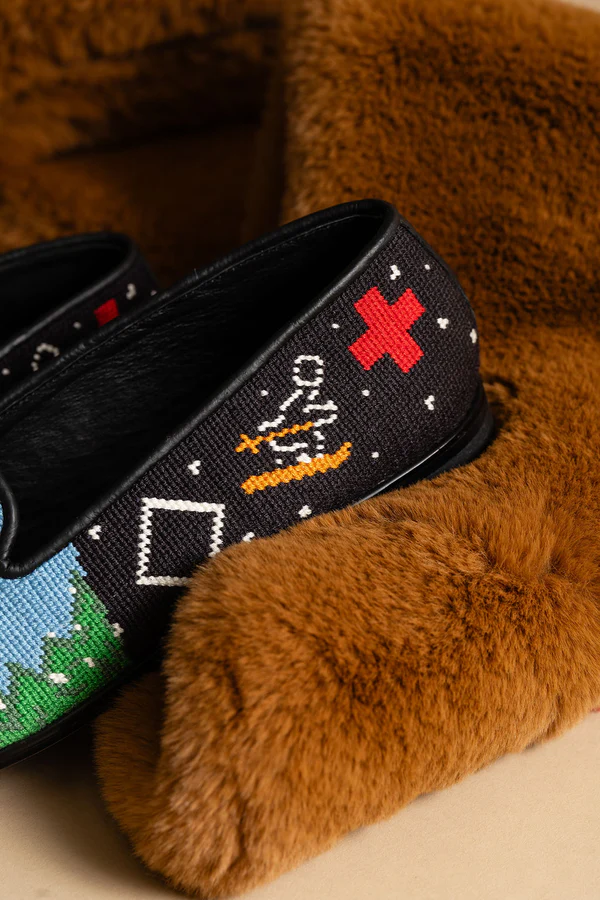 BY PAIGE - NEEDLEPOINT LOAFER IN GONE SKIING