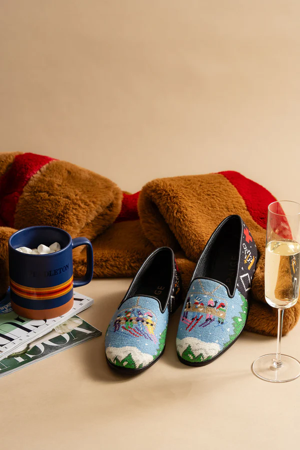 BY PAIGE - NEEDLEPOINT LOAFER IN GONE SKIING
