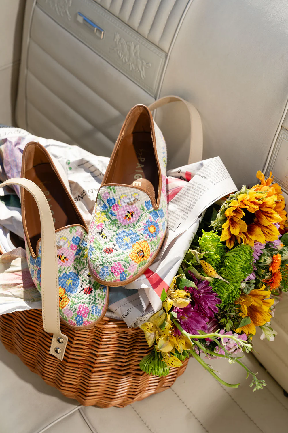 BY PAIGE - NEEDLEPOINT LOAFER IN GARDEN PARTY