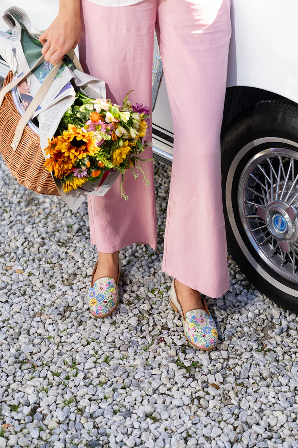 BY PAIGE - NEEDLEPOINT LOAFER IN GARDEN PARTY