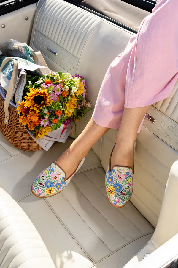 BY PAIGE - NEEDLEPOINT LOAFER IN GARDEN PARTY