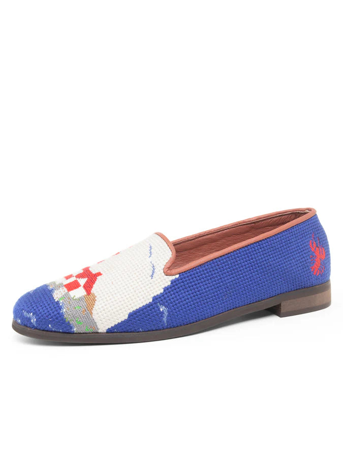 BY PAIGE - NEEDLEPOINT LOAFER IN LIGHTHOUSE & BUOY - SIZE 8.5
