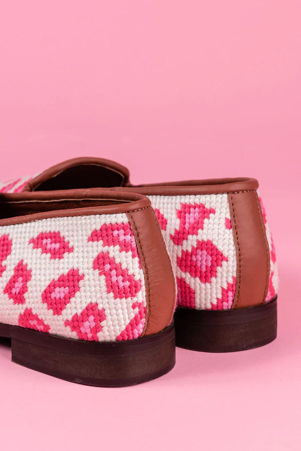 BY PAIGE - NEEDLEPOINT LOAFER IN LEOPARD