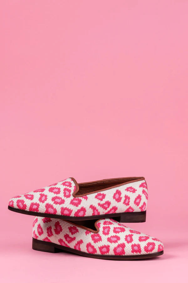 BY PAIGE - NEEDLEPOINT LOAFER IN LEOPARD