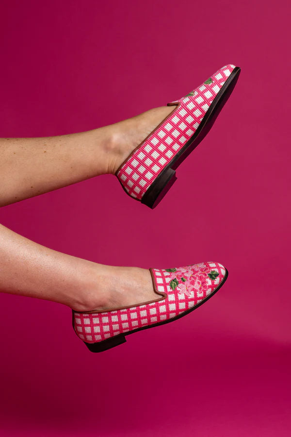 BY PAIGE - NEEDLEPOINT LOAFER IN HYDRANGEA