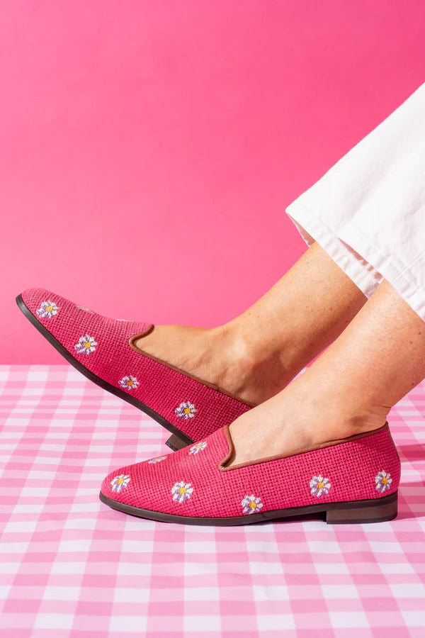 BY PAIGE - NEEDLEPOINT LOAFER IN DAISIES