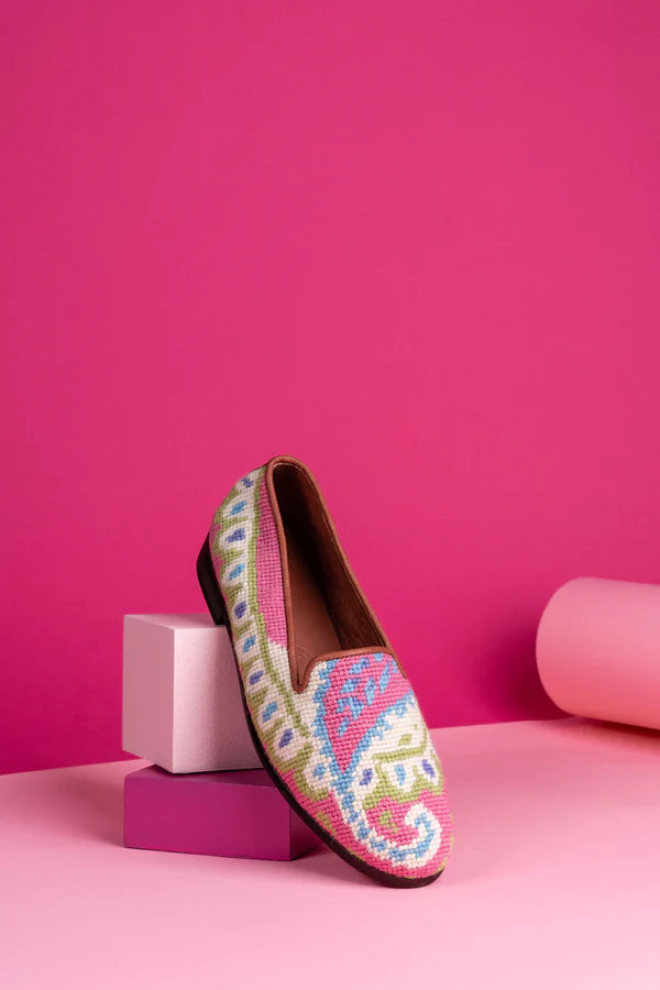 BY PAIGE - NEEDLEPOINT LOAFER IN PREPPY PAISLEY