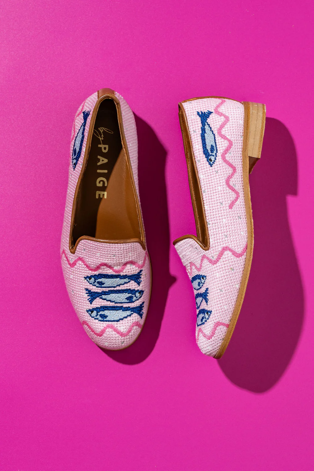 BY PAIGE - NEEDLEPOINT LOAFER IN SARDINES
