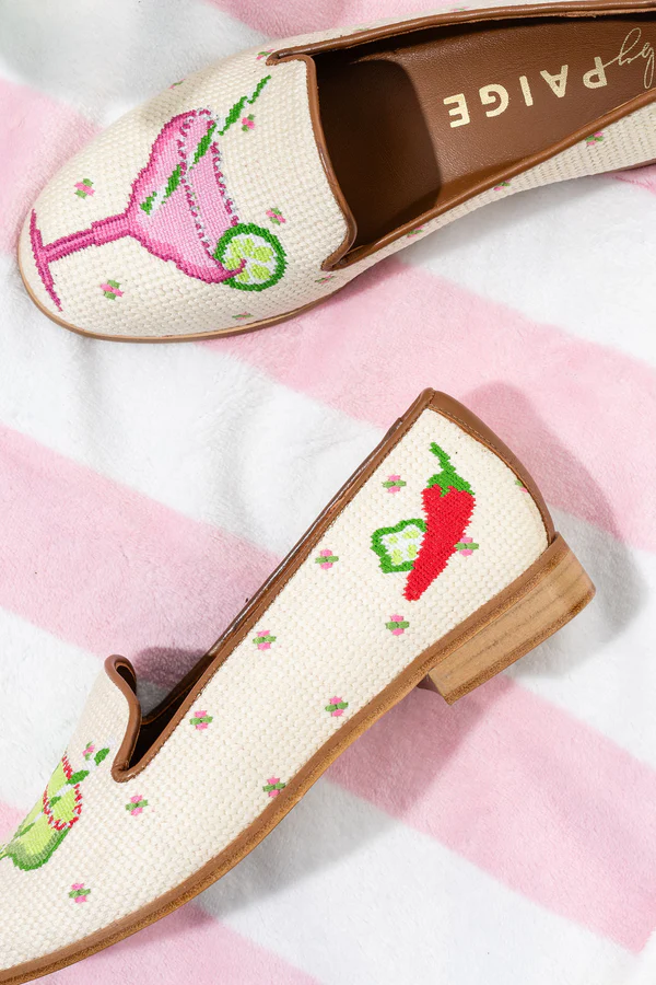 BY PAIGE - NEEDLEPOINT LOAFER IN MARGARITA