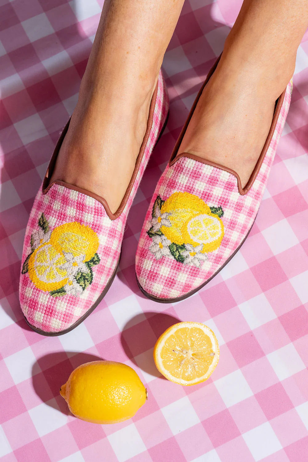 BY PAIGE - NEEDLEPOINT LOAFER IN LEMON
