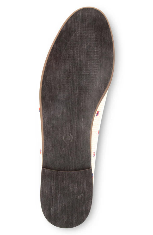 BY PAIGE - NEEDLEPOINT LOAFER IN AMERICAN FLAG