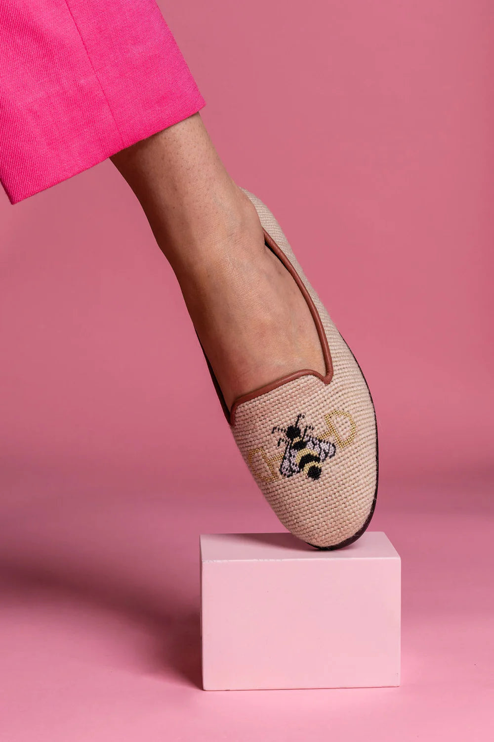 BY PAIGE - NEEDLEPOINT LOAFER IN SNAFFLE BIT BEE