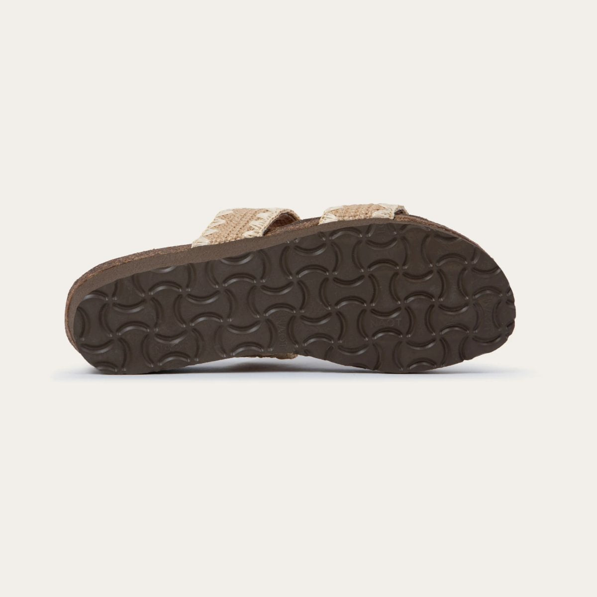 Dylan Slide in Sand/Ivory Stretch, product view 4