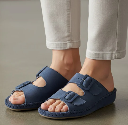 La Plume - Jen Nubuck Leather Slide