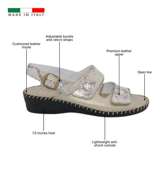 La Plume - Dusty Women’s Slingback Leather Sandal