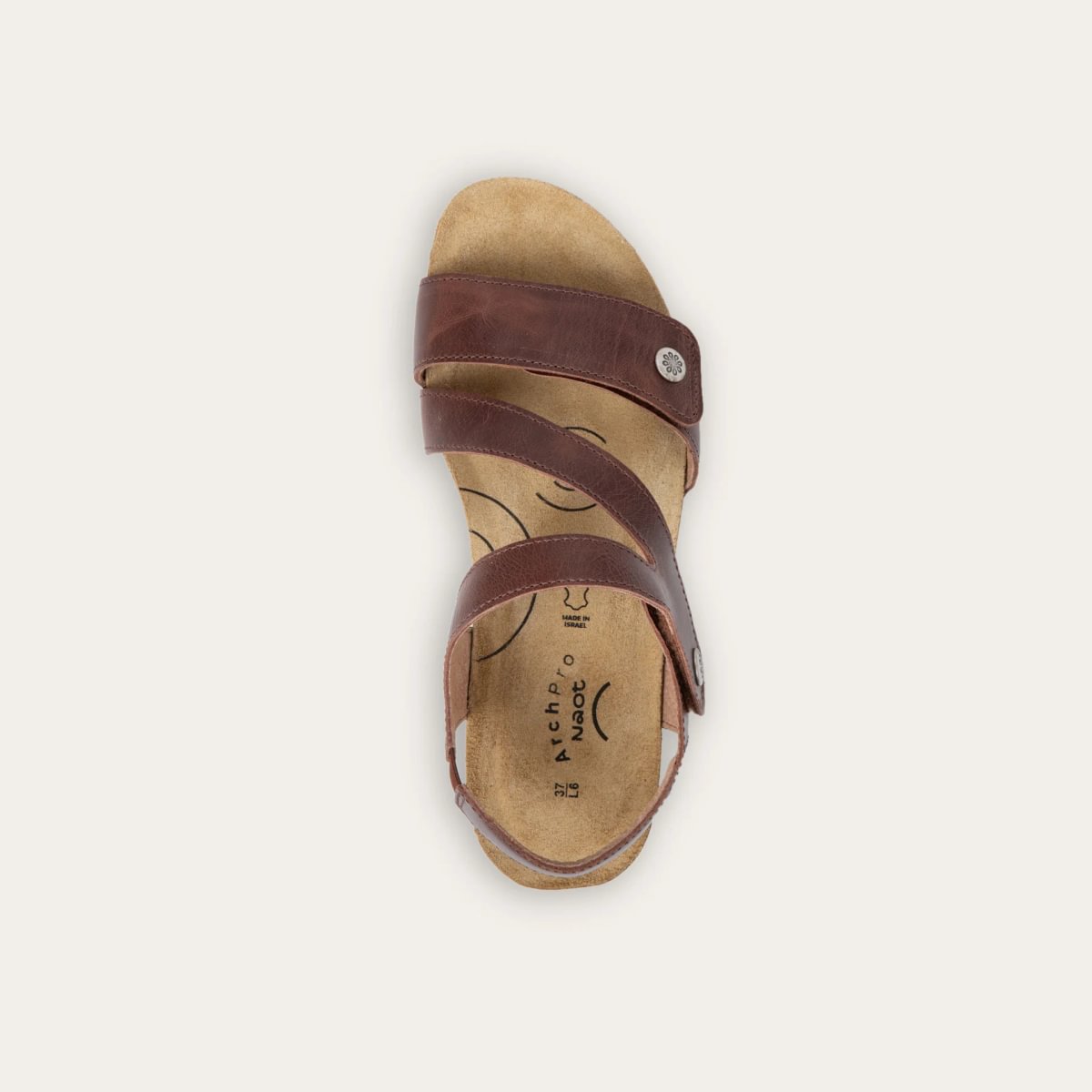 Eloise in Cocoa Brown Leather, product view 3