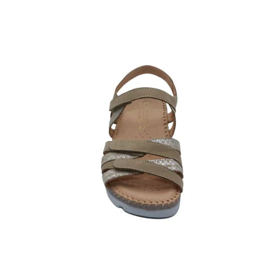 La Plume - Fiesta Women’s Multi-Strap Leather Slingback Sandal