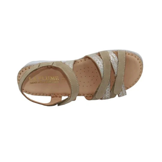 La Plume - Fiesta Women’s Multi-Strap Leather Slingback Sandal