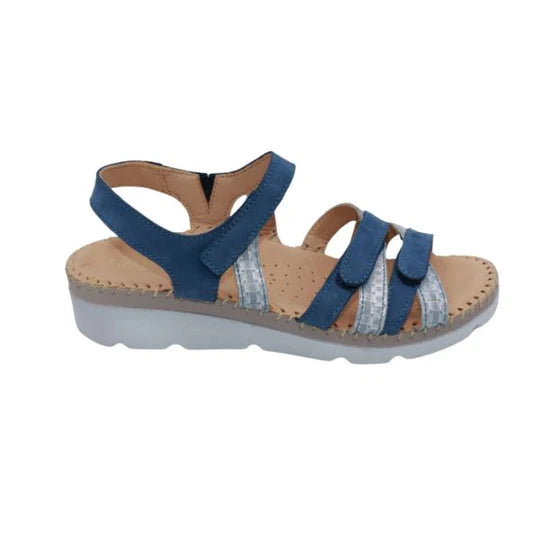 La Plume - Fiesta Women’s Multi-Strap Leather Slingback Sandal
