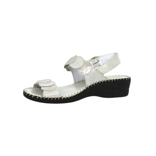 La Plume -Fiora Mixed-Texture Slingback Sandal