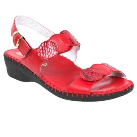 La Plume -Fiora Mixed-Texture Slingback Sandal