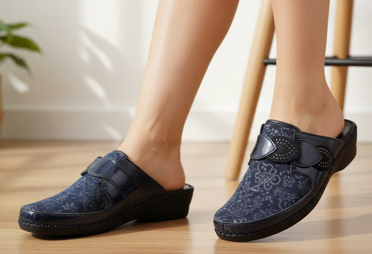 La Plume - Garden Padded Leather Slide