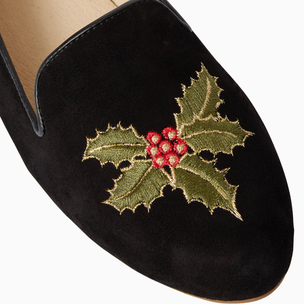 Jack Rogers - Embroidered Holly Loafer - Black - view 6