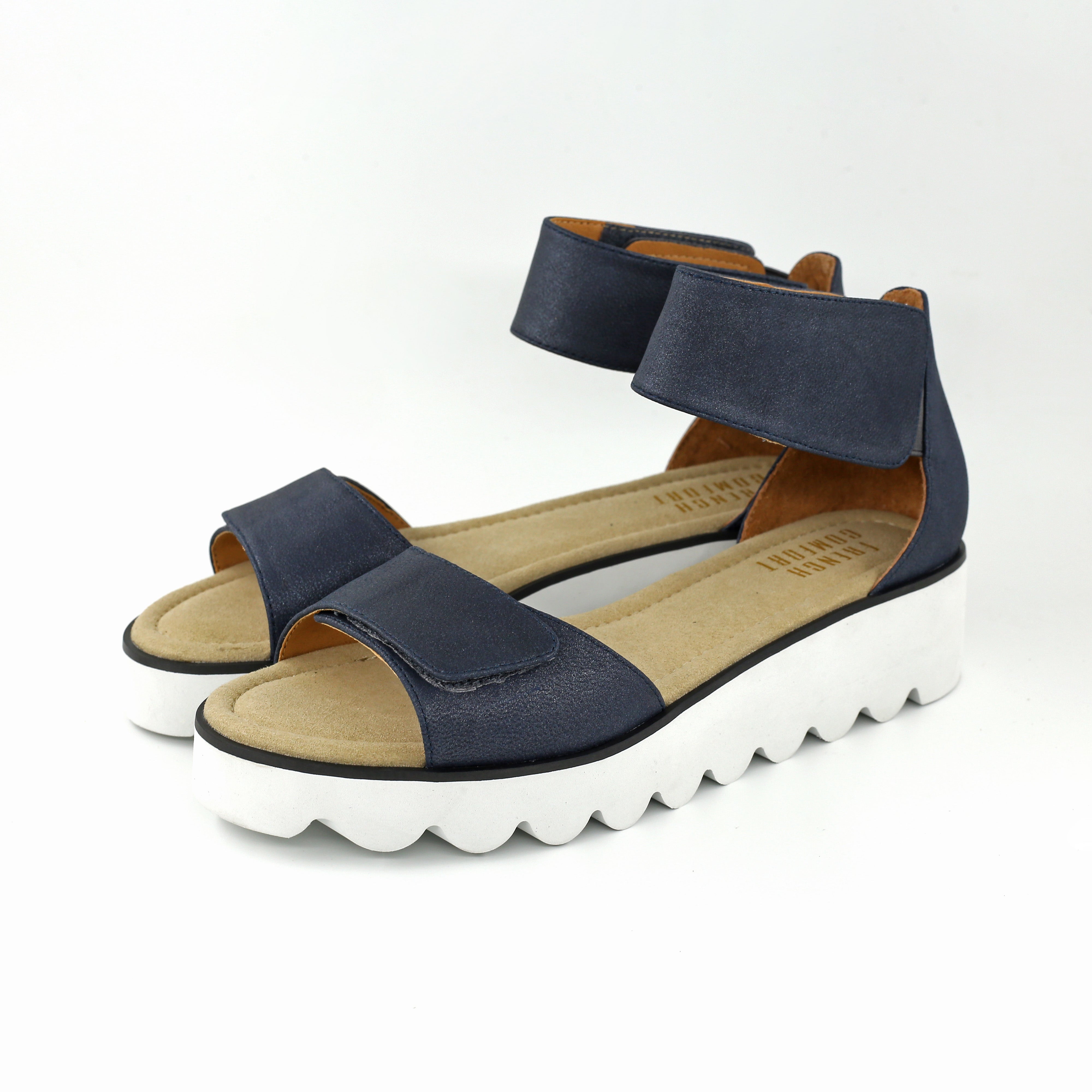 FRENCH COMFORT - ANITA - SIZE 8.5 - NAVY