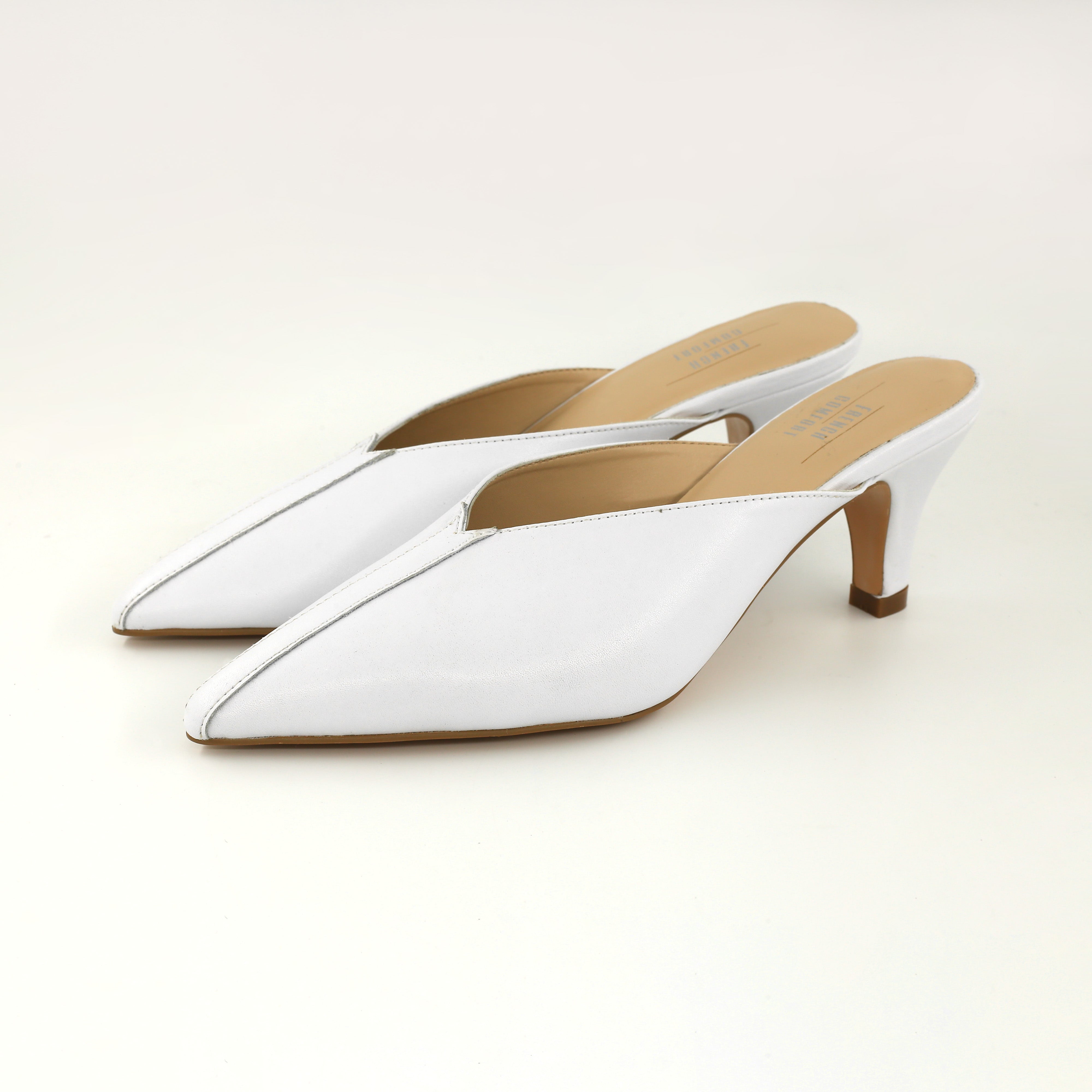 FRENCH COMFORT - MARILYN - SIZE 6.5 - WHITE