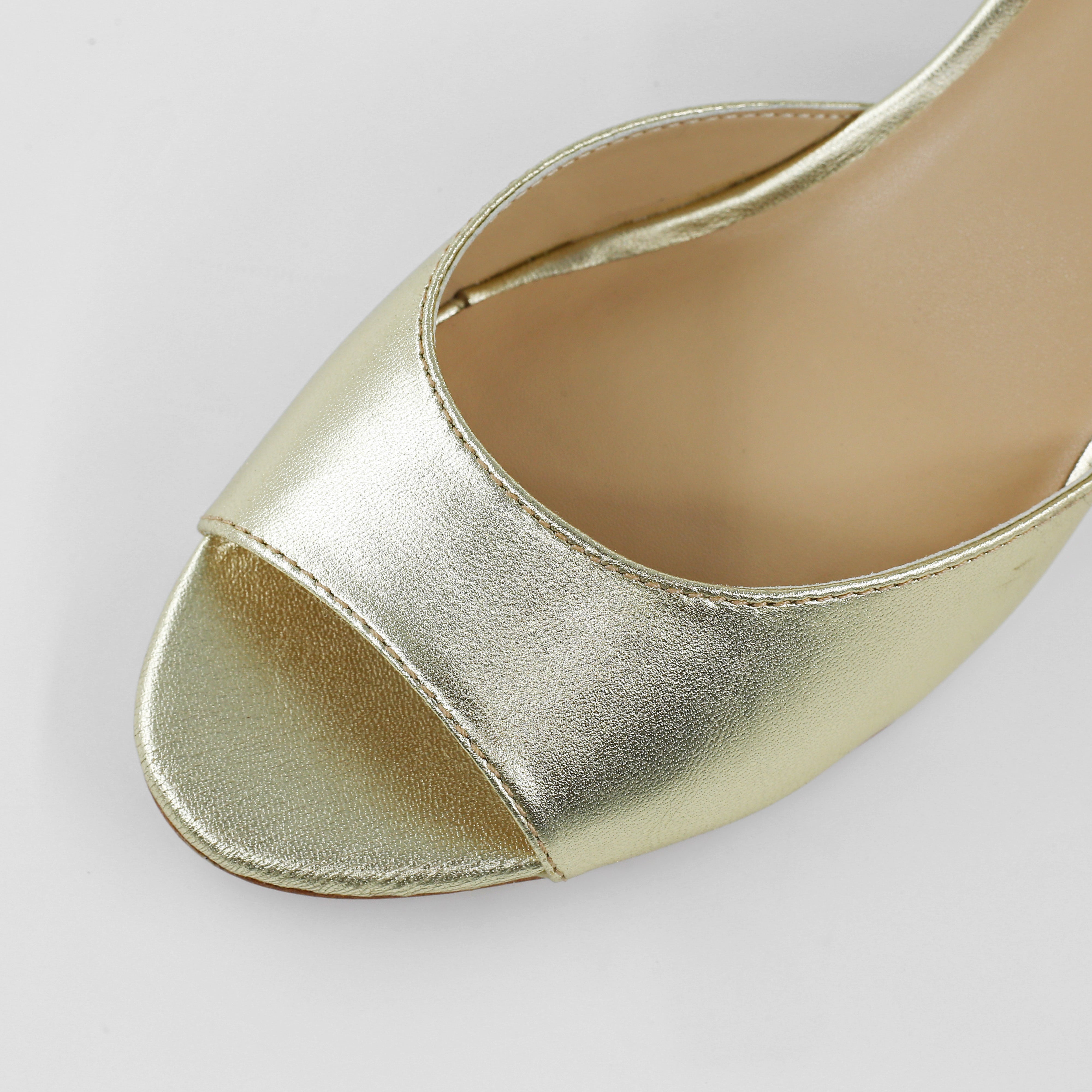 FRENCH COMFORT - ELIZABETH - SIZE 9 - LIGHT GOLD