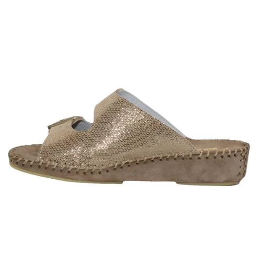 La Plume - Jen Sparkle Leather Slide