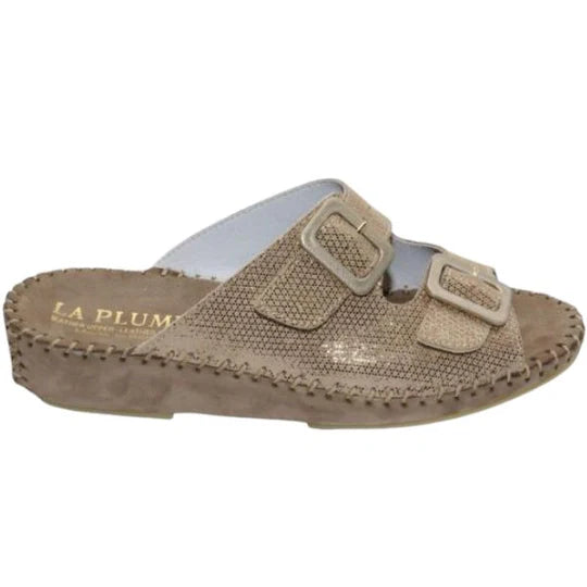 La Plume - Jen Sparkle Leather Slide
