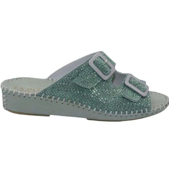 La Plume - Jen Sparkle Leather Slide
