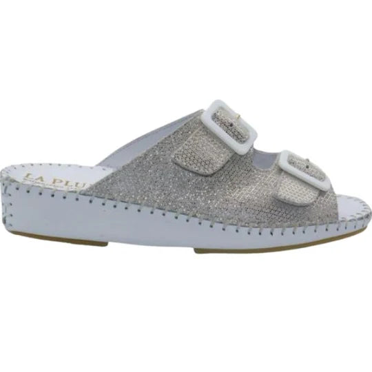 La Plume - Jen Sparkle Leather Slide